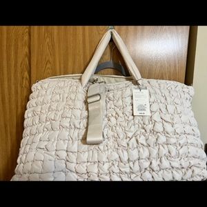 NWT A New Day Athleisure Soft Weekender Bag. Off-White.